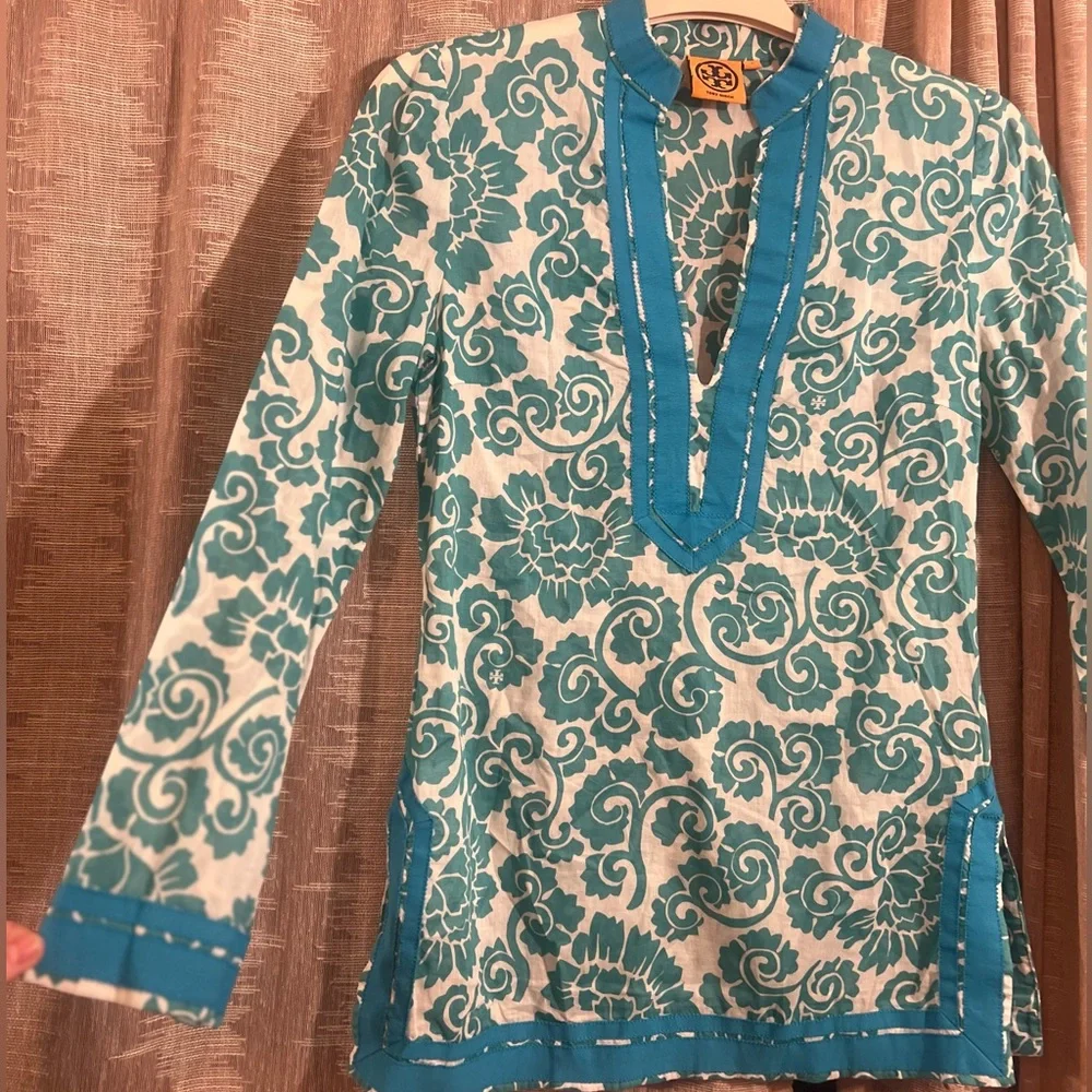 Tory Burch ‘Tory’ Resort Wear Tunic Coverup Top